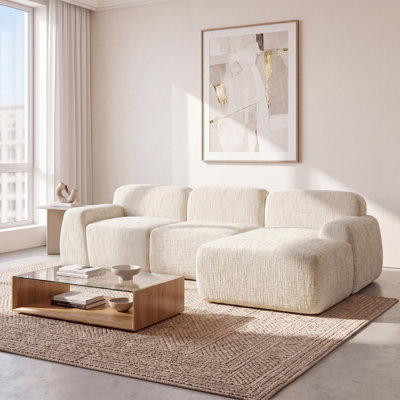 3 Seater Chenille Sofa