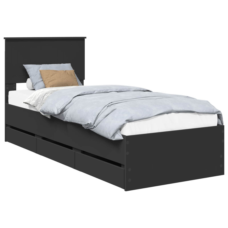 Bed Frame, Small Single (2'6), Black
