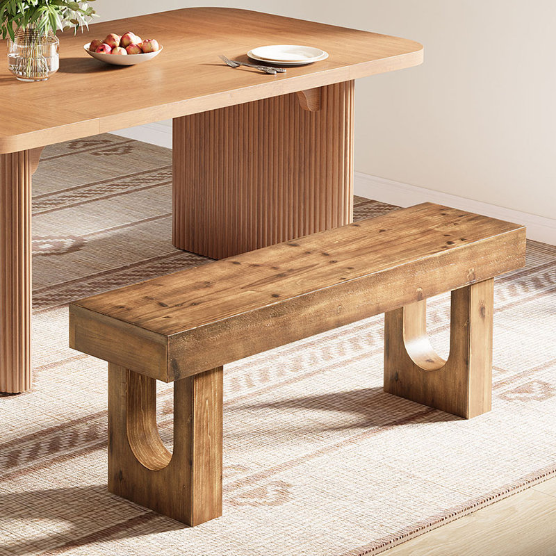 Banc de salle à manger en bois massif