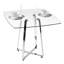 Barta Glass Top Metal Base Dining Table