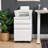3-drawer Mobile Filing Cabinet With Lock – Metal Under-desk File Cabinet For Legal/letter/a4 Size, 2 Stationery Drawers (1 Pencil Tray) + 1 File Drawer, 5 Casters (2 Brakes + 1 Anti-tip), Easy Installation-776439645