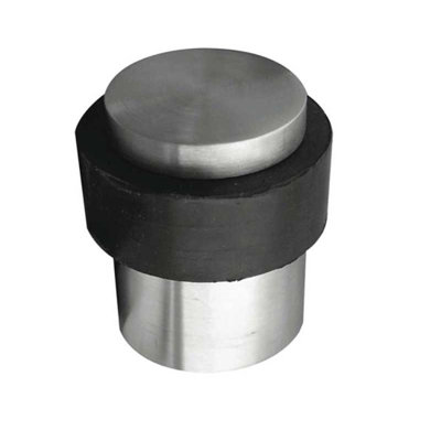 Cylinder Stainless Steel Baseboard Door Stop