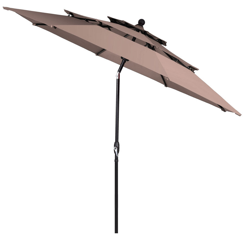 Parasol de marché Arlmont & Co., Brun clair
