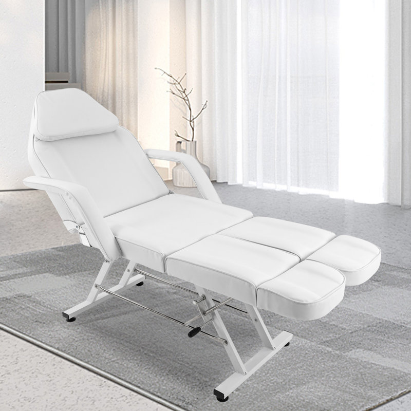 Fauteuil inclinable zéro gravité avec coussin Nayara, Blanc