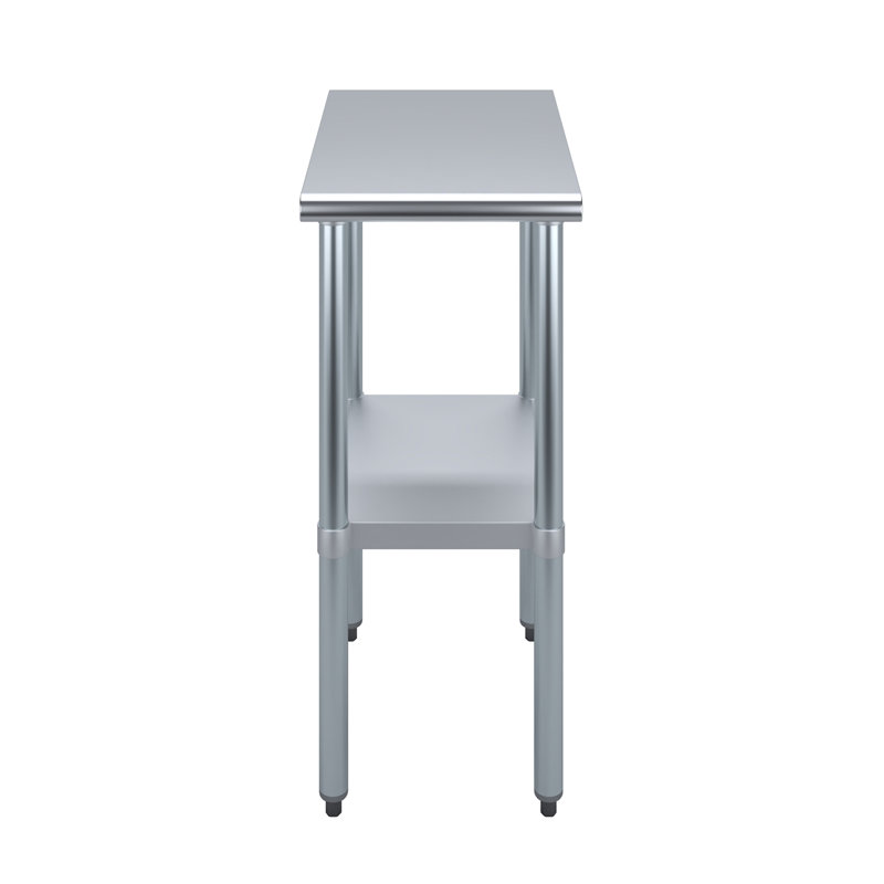 Stainless Steel Top Workbench, 35" H x 15" W x 24" D