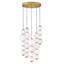 Trigo 1 - Light Steel LED Chandelier by Lisa McDennon
