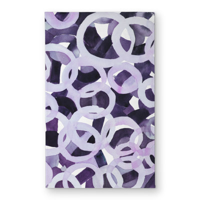 Abstract Purple Circles - Pattern Purple Door Mat for Home Decor
