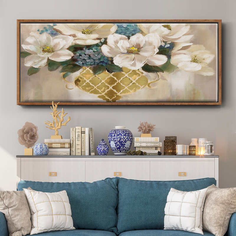 Southern Magnolia- Framed Canvas, 24" H x 60" W