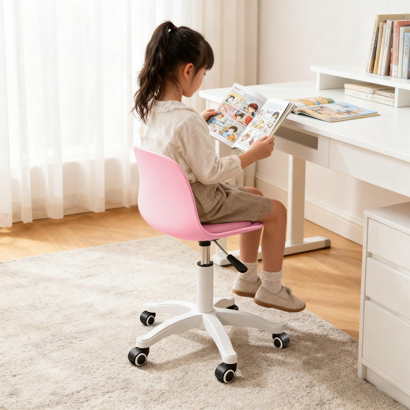 Blue Elephant Task Chair, Pink