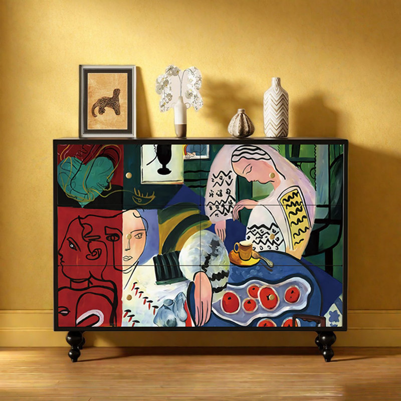 Commode décorative 6 tiroirs