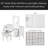 48" Vanity Desk With Mirror And Lights, Makeup Vanity With 7 Drawers And Cushioned Stool, Classic Finish Dressing Table With Hollow Design Drawer For Bedroom, Rubber Wood Legs-313191882