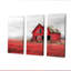 Ensemble de salon mural rouge et gris Autumn I-107169881-107169885