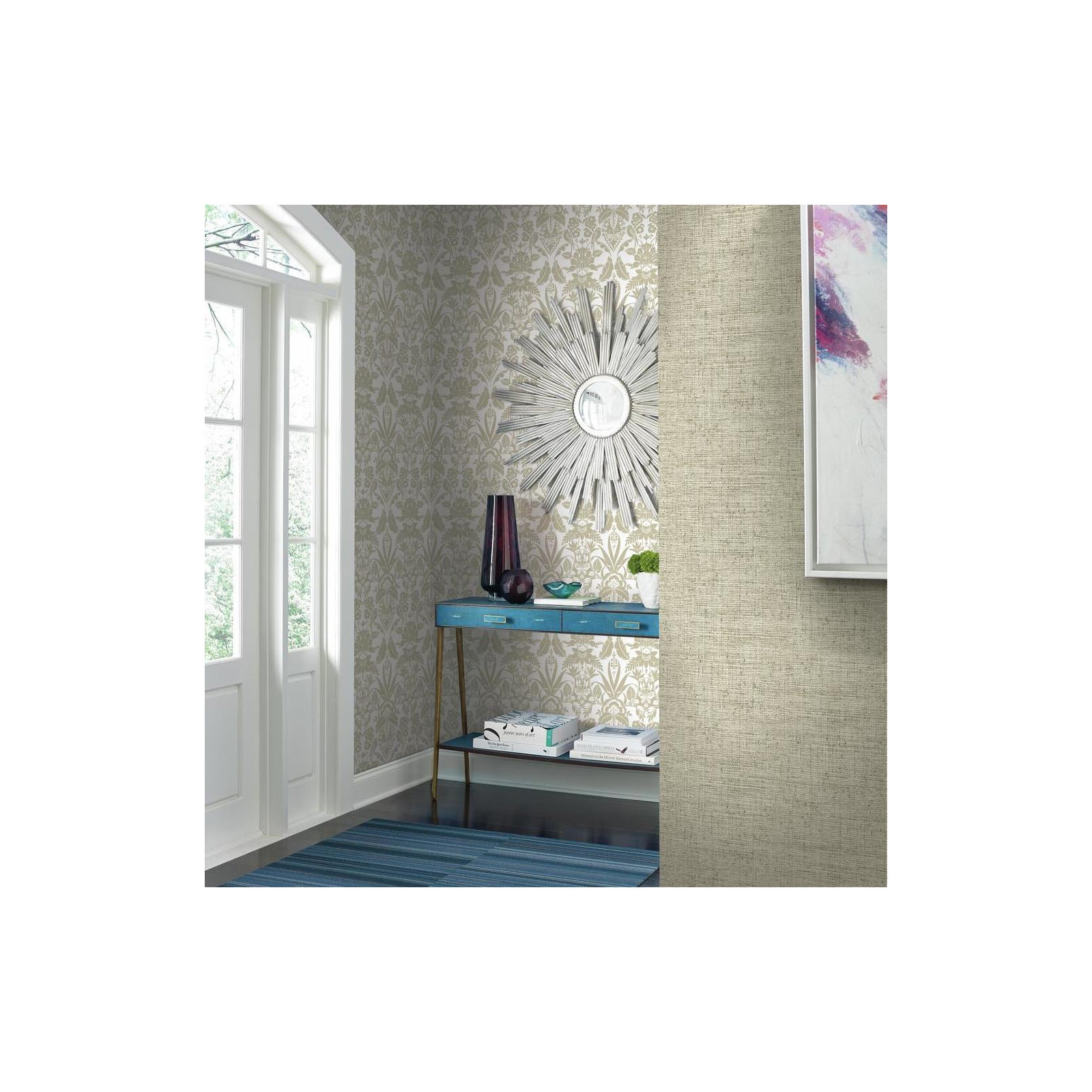 Benni Modern Abstract Wallpaper, Beige