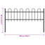 Cirincione Garden Fence with Hoop Top Steel-1058930815