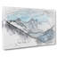 Mount Everest In Tibet & Nepal - Wrapped Canvas-56643258