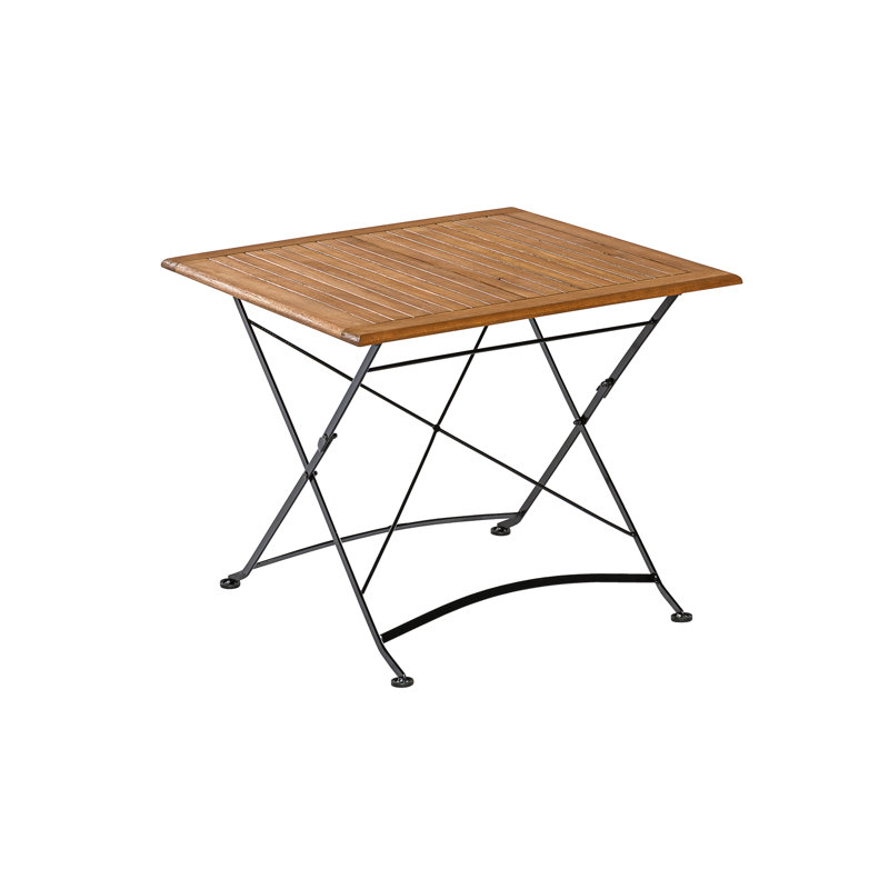 Leira Square Metal Outdoor Bistro Table , 90cm cm W 90cm cm D