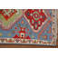Tapis de couloir bleu en laine 3x8