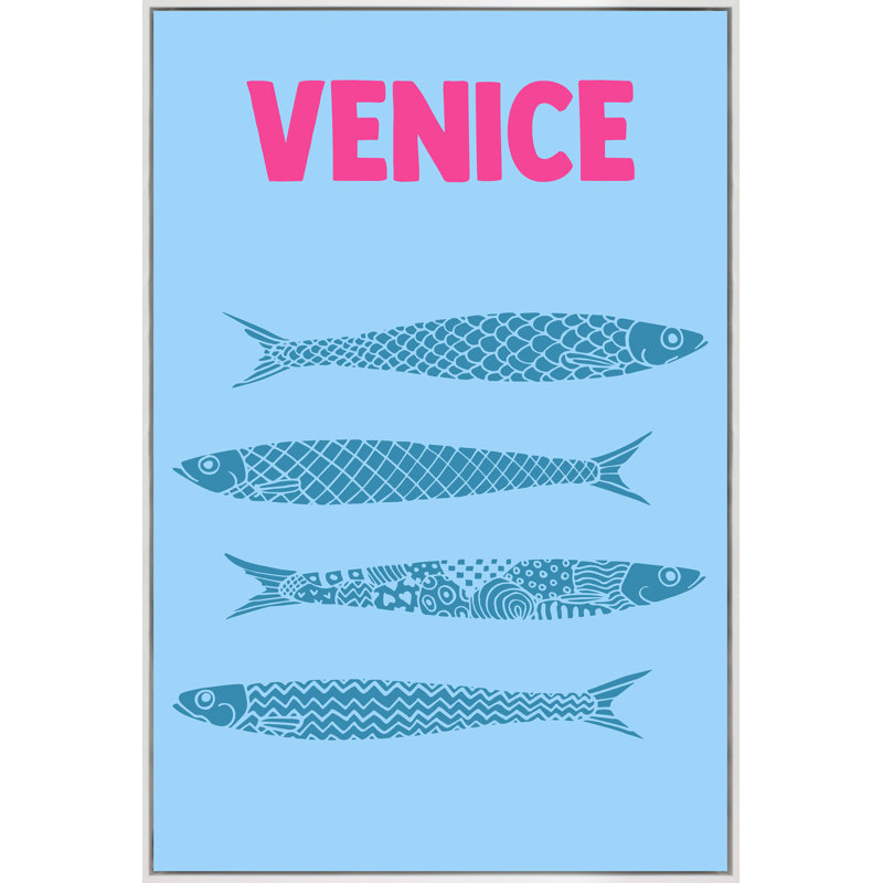 Yaffa G " Venice ", White Framed, 40" H x 26" W