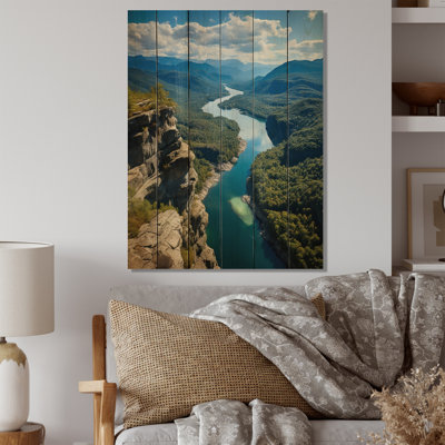 Montagnes Adirondack, New York, États-Unis, impression sur bois naturel 