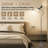 2-light Metal Floor Lamp, 3000k Warm Light Standing Lamp With Foot Switch & Included Bulbs, Grey - For Living Room Bedroom-522068742