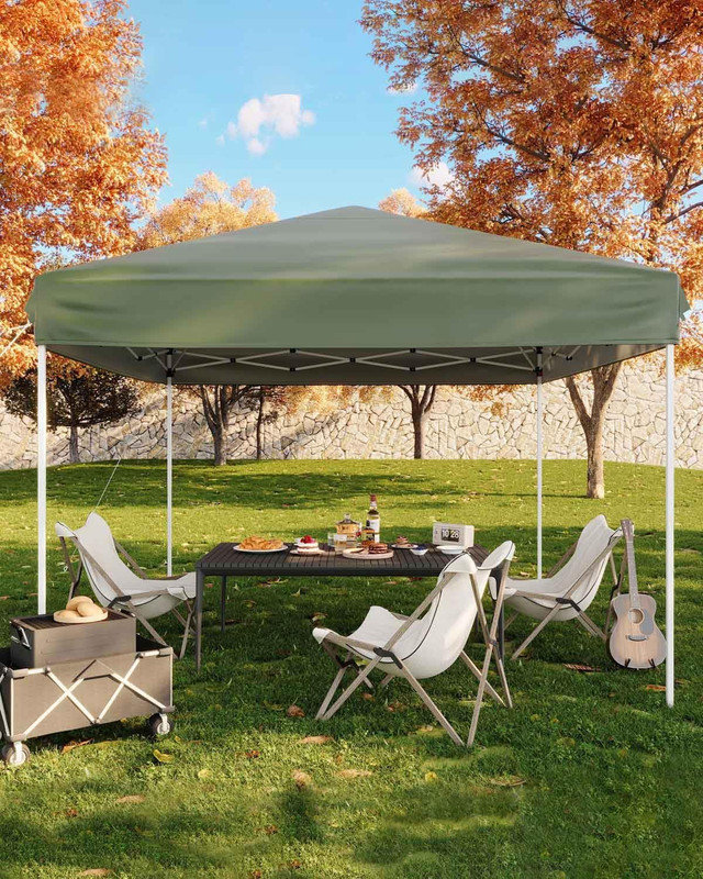 3x3m Pop Up Gazebo – Waterproof Canopy Tent with Carry Bag, Adjustable Height & Sandbags for Outdoor Events