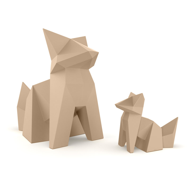 Statue de jardin renard en plastique, Chameau