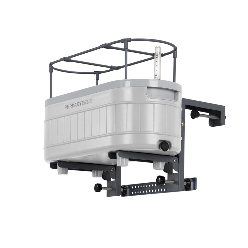 Permasteel Mini Planter W/Bracket, White, White