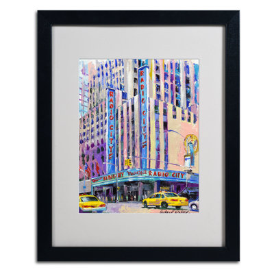« radio city music hall » par richard wallich, reproduction d’art encadrée