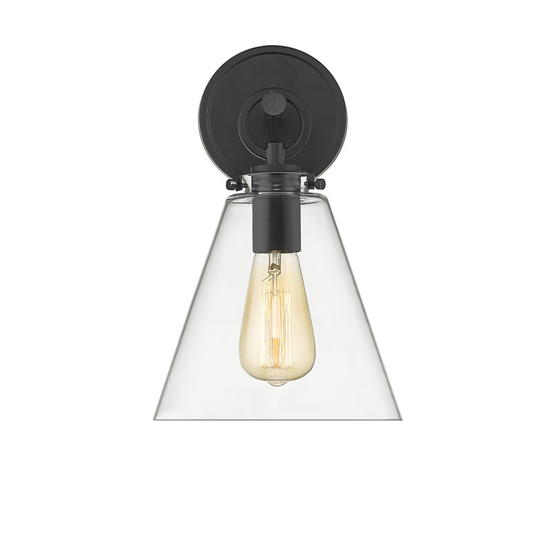 Burnside Armed Sconce, Matte Black