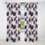 Motif damassé mauve et blanc art déco I - Rideau damassé - Rideau occultant en velours - 1 panneau-107534586