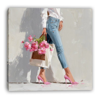 «Spring Steps», art mural sur toile tendue