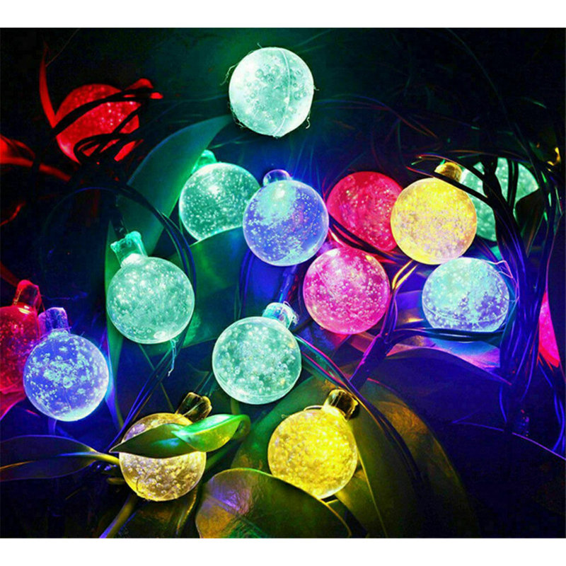 210'' Solar String Lights, Multicolor