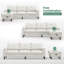 Canapé modulaire rembourré de 78 po avec méridienne Kimberlei-601997753-601997752