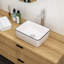 Lavabo de salle de bain rectangulaire en céramique blanche 16X12 pouces