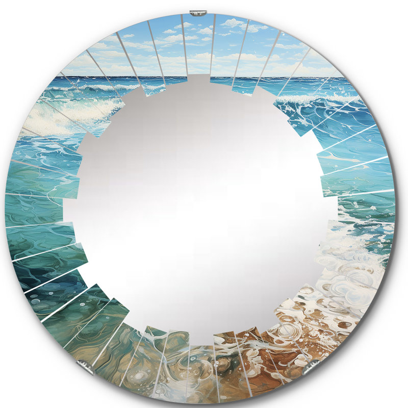 Bonaway - Miroir mural rond, 24 po x 24 po