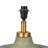 Textured Stoneware Table Lamp with Gold Base