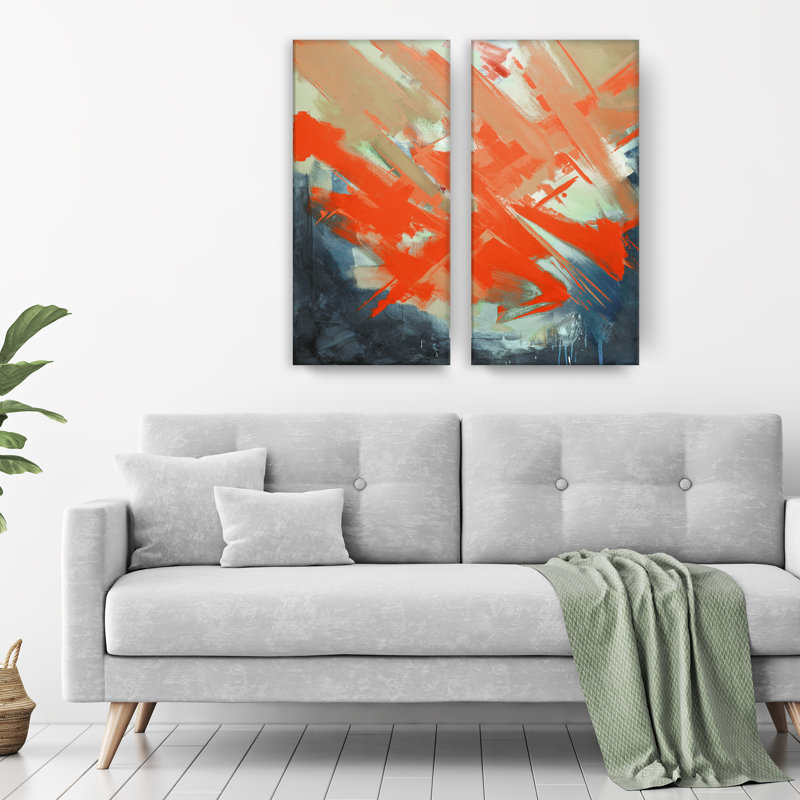 « smash xiv », ensemble de 2 reproductions d’art sur toiles surdimensionnées