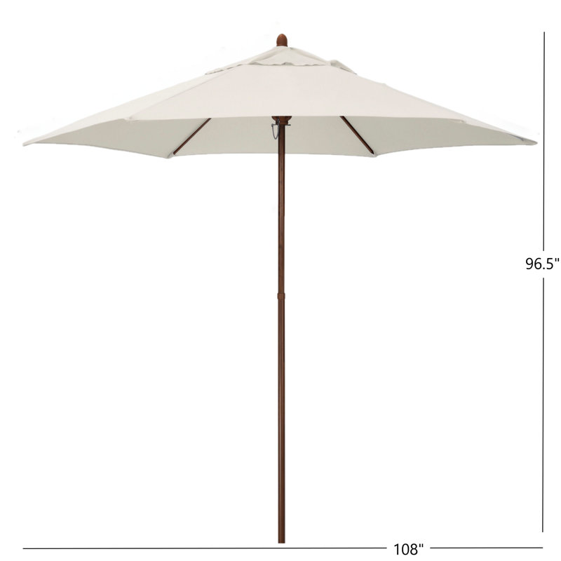 Parasol de marché 108 po Cecil, Blanc