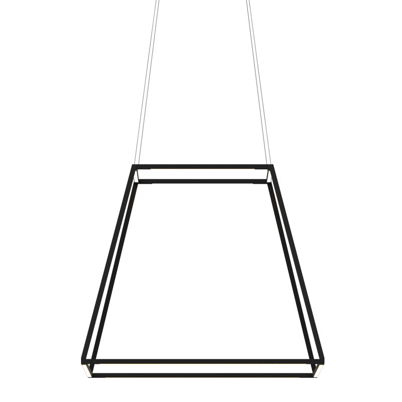 Z-Bar 8 - Light LED Pendant, Matte Black