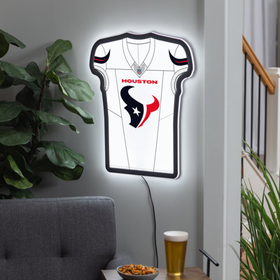 Houston Texans 23" LED Jersey Shaped Lighted Wall Sign