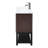 24" Freestanding Bathroom Vanity, White Smooth Sink, Textured Aluminum Faucet, Doors, Hollowed - Out Shelves, Hinges, Metal Handles, Oxidized Frame Vanity Unit, Seamless Matte Open Iron Shelf,-221536475-221536421