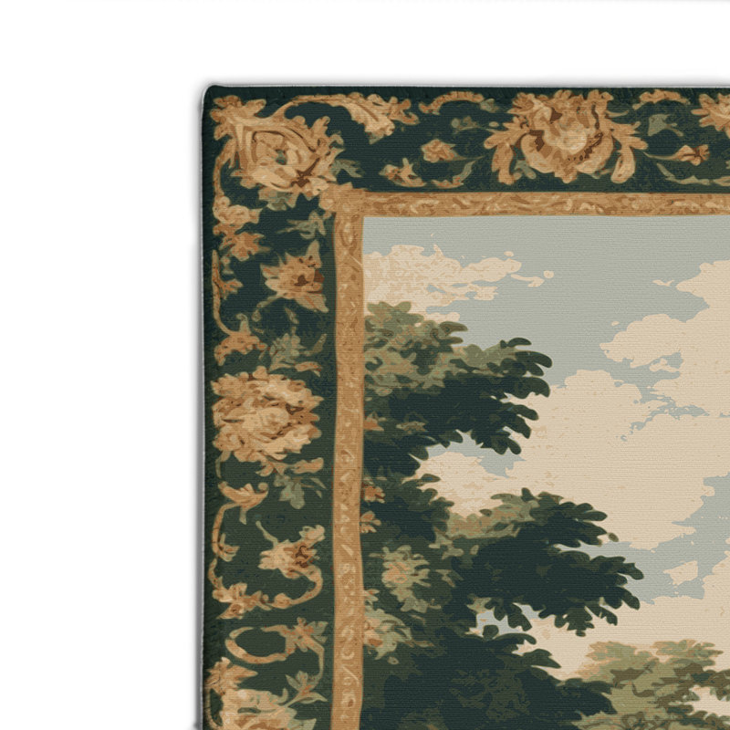 Tapis vert français intérieur et extérieur, Rectangulaire 8 pi x 10 pi