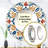 Mediterranean Tiles In Retro Blue VII - Abstract Tile Round Mirror Wall Decor-99618670