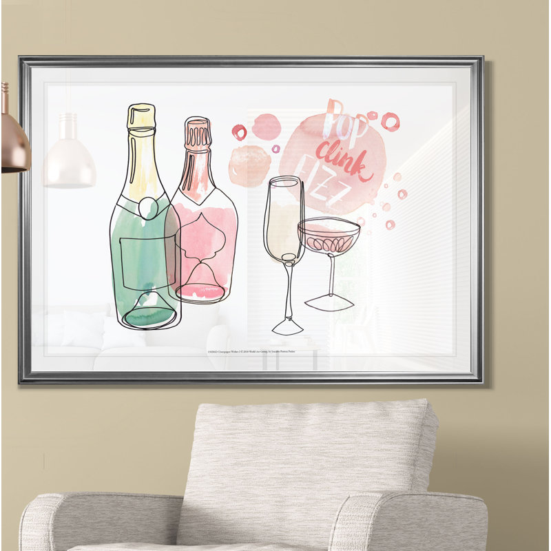 « champagne vœux i », reproduction, H 24 po x l 36 po x P 1,5 po, Toile tendue