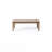 39.5" Acacia Wood Outdoor Coffee Table with Slat Top