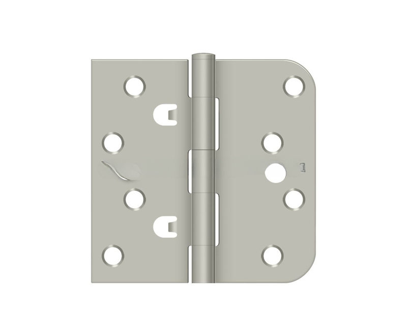 Charnière Deltana DE44058TT15 en nickel brossé 4 po x 4 po x 5/8 po x PQ, Nickel brossé