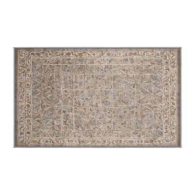 Tapis gris lavable à la machine