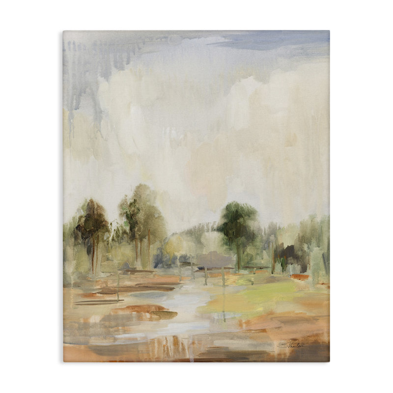 «Summer Rain Landscape» par Silvia Vassileva, H 20 po x l 16 po