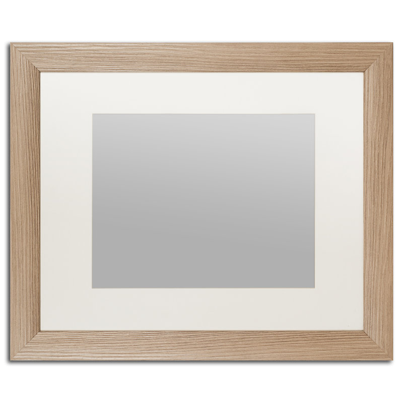 Traditional, 13" H x 13" W x 0.75" D, Black Framed, White