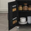 Îlot de cuisine 74,8 po avec table de salle à manger extensible, plateau en placage de marbre et prise de courant intégrée - Chariot de rangement mobile avec 3 tiroirs et armoire, chariot de cuisine roulant pour la salle à manger, noir